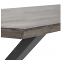 Table de salle à manger Maldon en chêne marron 200 cm