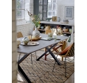 Table de salle à manger Maldon en chêne marron 200 cm