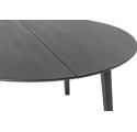 Peron black round dining table Ø140 cm