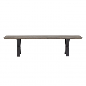 Banc Maldon en chêne marron 190 cm
