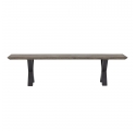 Maldon brown oak bench 190 cm
