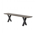 Maldon brown oak bench 190 cm