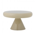 Table basse ronde Ricko beige en métal Ø60 cm