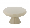 Table basse ronde Ricko beige en métal Ø60 cm