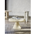Table basse ronde Ricko beige en métal Ø60 cm