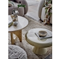 Table basse ronde Ricko beige en métal Ø60 cm