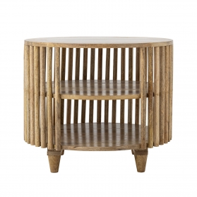 Table basse ronde Sali en manguier naturel Ø60 cm
