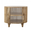 Table basse ronde Sali en manguier naturel Ø60 cm
