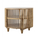 Sali round natural mango wood coffee table Ø60 cm