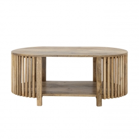 Table basse ovale Sali en manguier naturel 100 cm