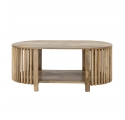Sali oval natural mango wood coffee table 100 cm