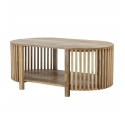 Sali oval natural mango wood coffee table 100 cm