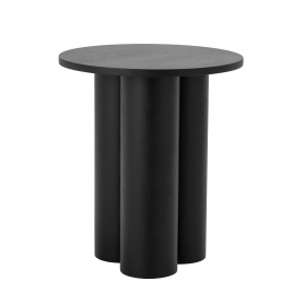 Table basse ronde Aio noire Ø45 cm