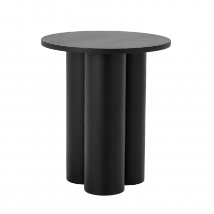 Table basse ronde Aio noire Ø45 cm