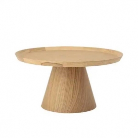 Table basse ronde Luana en chêne naturel Ø74 cm