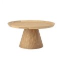 Table basse ronde Luana en chêne naturel Ø74 cm