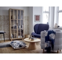 Luana round natural oak coffee table Ø74 cm