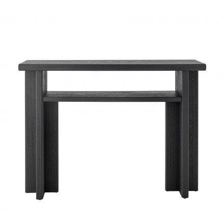 Cupa black wooden console table 110 cm