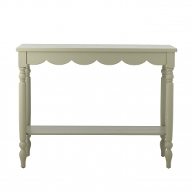 Salla green fir wood console table 106 cm