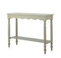 Console Salla verte en bois de sapin 106 cm