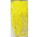 Rainbow Loom ~Recharge 600 élastiques jaunes Jelly avec 24 fermoirs~