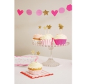 Cupcakes ~Kit pour cupcakes moules et toppers - Rose~