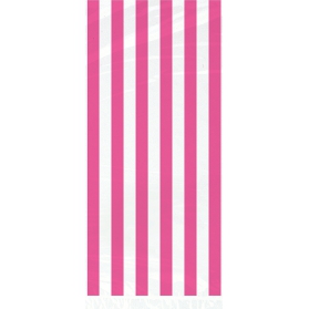 Pink Lollipop ~Set de 20 sacs cadeau à rayures roses~