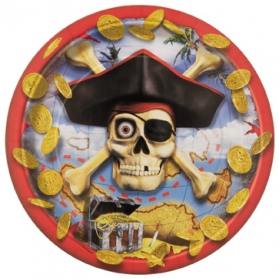 Pirate ~Pack of 8 plates Pirate Bounty~