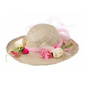 Chapeau de Paille avec fleurs