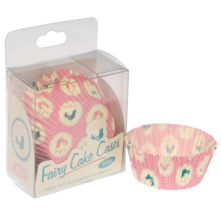 Cupcakes ~Set de 60 caissettes à cupcakes rose vintage~
