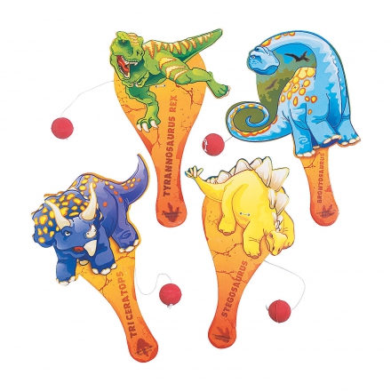 Dinosaure ~Tapp Ball en bois avec balle en caoutchouc~