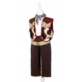 Déguisement de Cow Boy avec pantalon, gilet et foulard