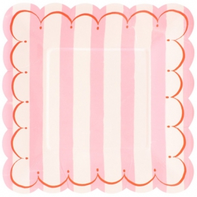 Pink Lollipop ~Set de 12 assiettes Toot Sweet Rose~