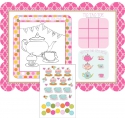 Activités Filles ~Création de 8 sets de table à personnaliser avec des stickers~