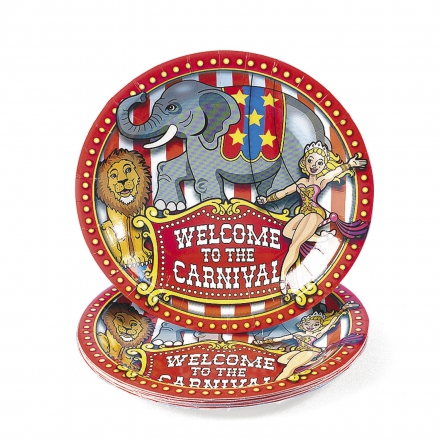 Circus ~Pack of 8 plates~