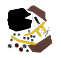 Activités Pirate ~Création de 4 magnets - Coffre au trésor de Pirate~