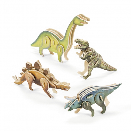 Activités Dinosaure ~Création d'un Dinosaure en bois en 3-D~