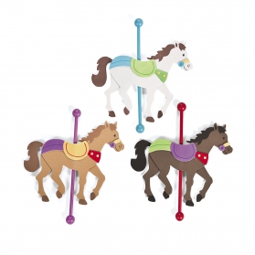 Activités Cirque - Création d'un Carrousel avec Cheval - Set de 6 chevaux