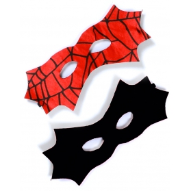 Masque de Spiderman et Batman en tissu - Réversible