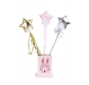 Conte de fée ~Baguette magique avec étoile en satin argent, or ou rose~