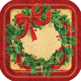 Christmas ~Pack of 8 large plates~
