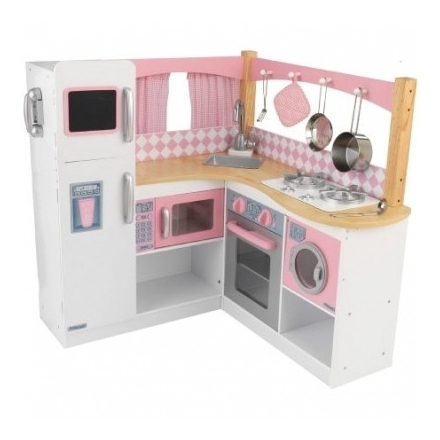 Jouets ~Cuisine pour enfant en bois - Grande cuisine d'angle﻿~