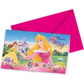 Disney Princess ~Set de 6 cartes d'invitation~