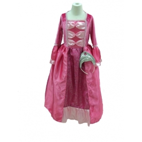 Robe de Princesse fushia avec son diadème