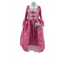 Robe de Princesse fuchsia avec son diadème
