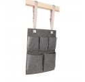 Rangement suspendu plat pour Commode SPOT - Organiseur en feutre gris