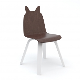 Lot de 2 Chaises Play Lapin - Noyer