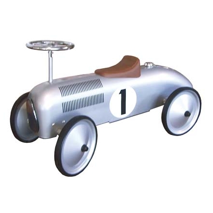 Jouets ~Voiture de course porteur en métal argent~