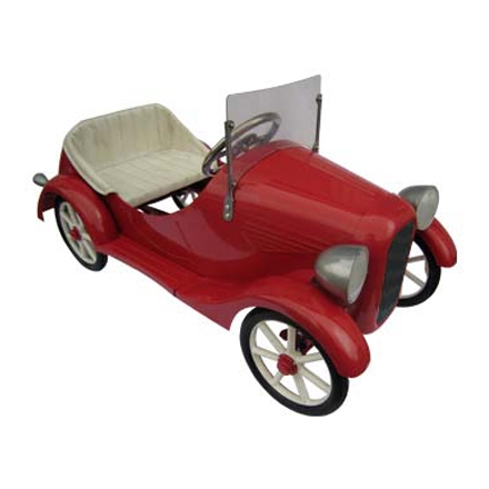 Voiture à pédales "de collection" - Métal rouge