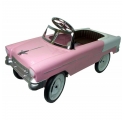 Voiture à pédales américaine rose en métal